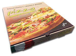 CLASSIC 8" FULL COLOUR PIZZA BOX