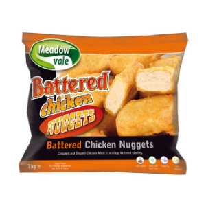 Meadowvale battered chicken nuggets
